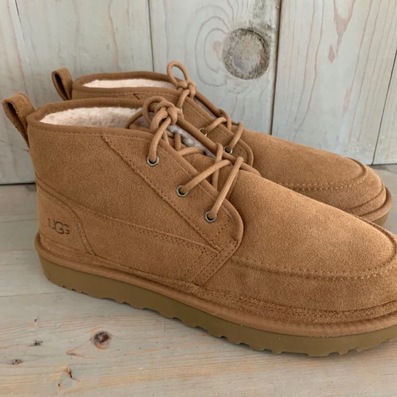 UGG NEUMEL MOC CHESTNUT CHUKKA BOOTS NEW - Picture 1 of 8
